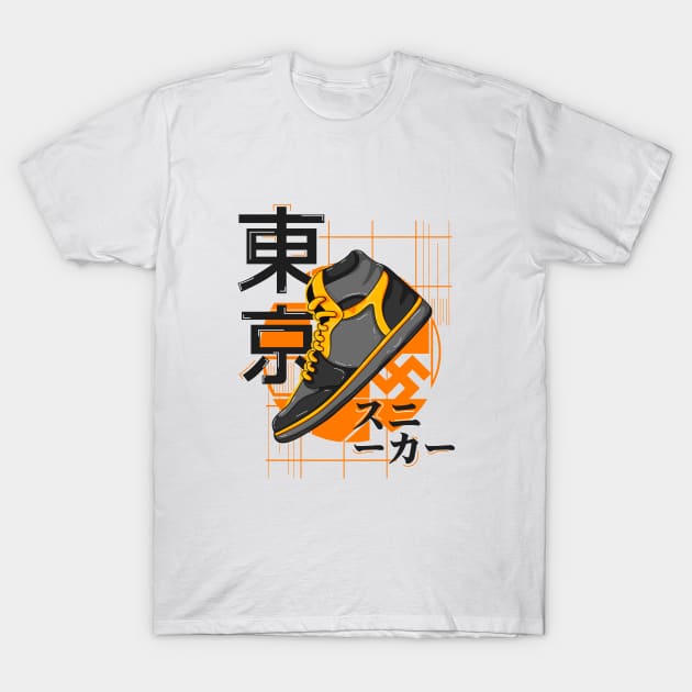 Tokyo Sneakers T-Shirt by azhartz